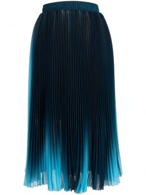 Plisovaná midi sukňa Ermanno Scervino modrá