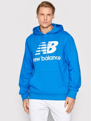 Relaxed fit džemperis New Balance mėlyna