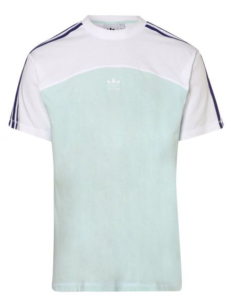 adidas Originals - T-shirt męski, niebieski|biały