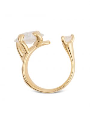Křišťálový prsten Ami Paris zlatý