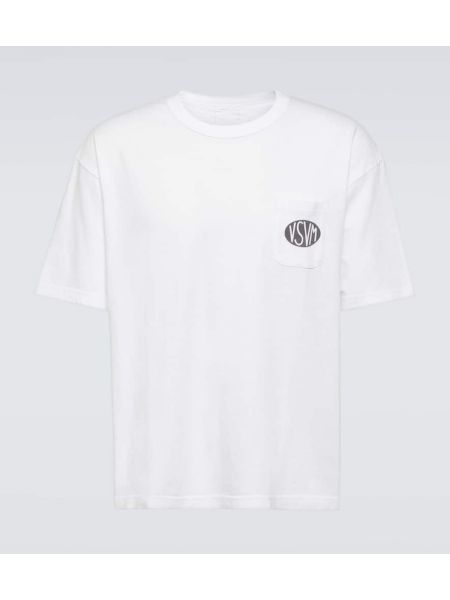 Seiden t-shirt aus baumwoll mit print Visvim schwarz