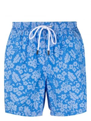 Kratke hlače s cvjetnim printom s printom Barba plava