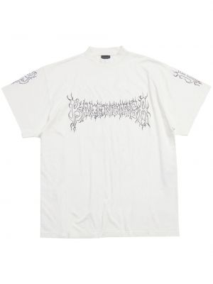 T-shirt aus baumwoll mit print Balenciaga