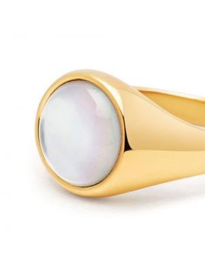 Prsten s perlami Nialaya Jewelry zlatý