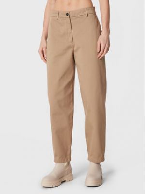 Tommy Hilfiger Chino kalhoty Balloon WW0WW37087 Béžová Relaxed Fit