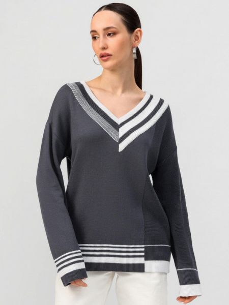 Пуловер Vivawool серый