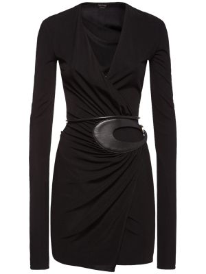 Jersey mini obleka Tom Ford črna