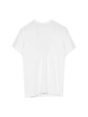 Koszulka bawełniana z nadrukiem Comme Des Garcons biała