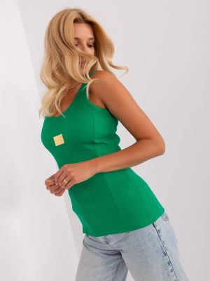 Tričko Fashionhunters zelené