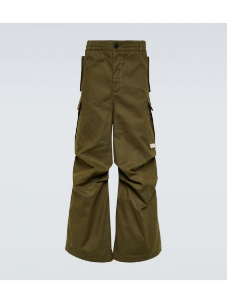 Pantalones cargo de algodón Marni verde