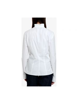 Blusa de algodón con cuello alto Philosophy Di Lorenzo Serafini blanco