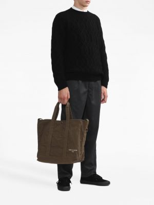 Bavlněná shopper kabelka s výšivkou Comme Des Garçons Homme