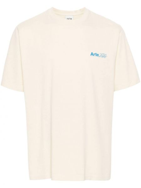 Bavlněné tričko s potiskem Arte modré