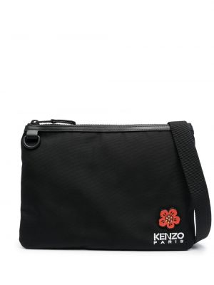 Чанта на цветя Kenzo черно