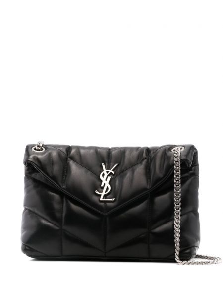 Læder mini taske Saint Laurent sort