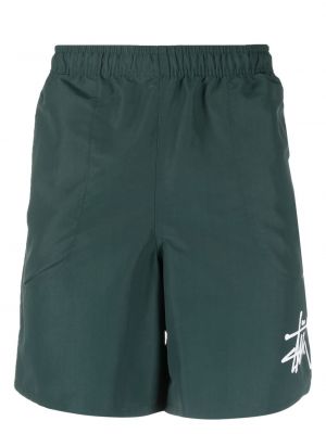 Shorts à imprimé Stüssy vert