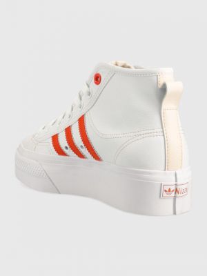 Pantofi cu platformă Adidas Originals alb
