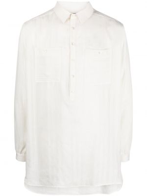Gestreifte hemd Saint Laurent weiß