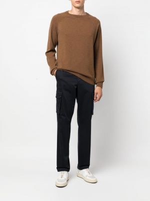 Sweter z kaszmiru Woolrich brązowy