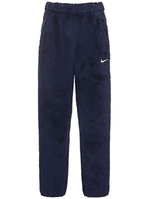 Spodnie sportowe polarowe Nike niebieskie