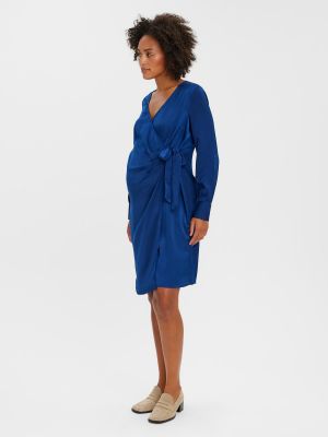 Obleka Vero Moda Maternity modra