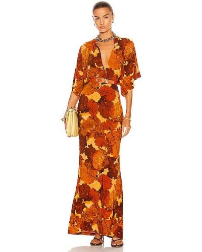 Šaty Norma Kamali, oranžová