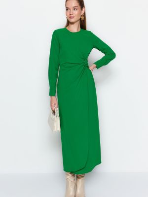 Плетена рокля Trendyol зелено