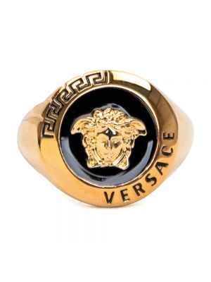 Żółty pierścionek Versace