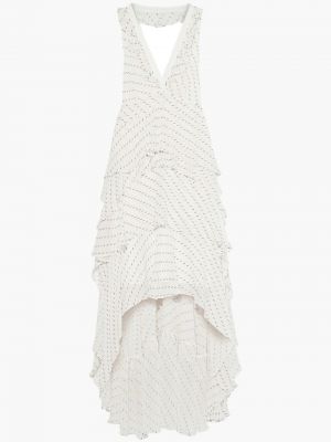 Chiffon maxi-abito Diane Von Furstenberg, bianco