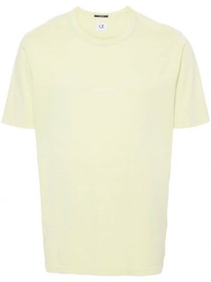 Βαμβακερή μπλούζα με σχέδιο C.p. Company πράσινο
