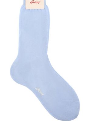 Хлопковые носки Brioni голубые