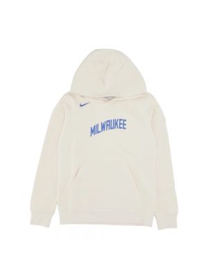 Bluza z kapturem polarowa Nike biała