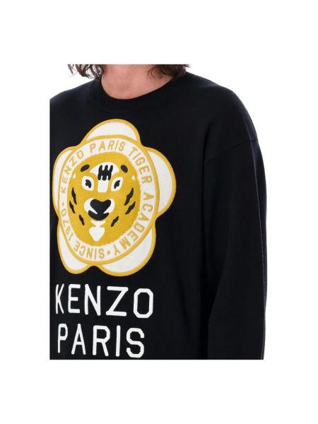 Jersey de tela jersey con rayas de tigre Kenzo negro