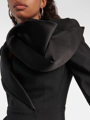 Μάλλινη ολόσωμη φόρμα Alexander Mcqueen μαύρο