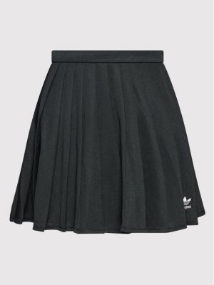 Mini spódniczka plisowana Adidas czarna