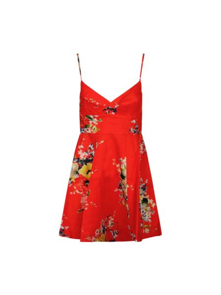 Mini robe en lin Zimmermann rouge