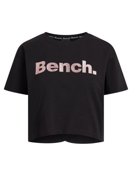 Koszulka z nadrukiem Bench czarna