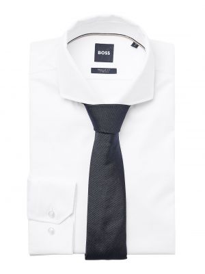 Жаккардовый шелковый галстук в деловом стиле Hugo Boss