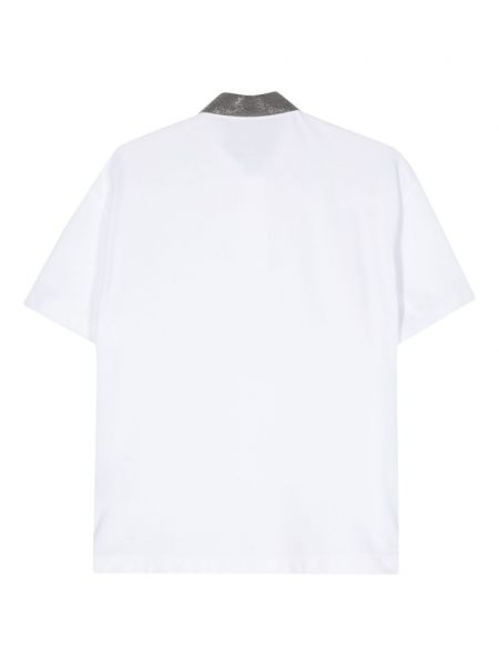 Polo marškinėliai Brunello Cucinelli balta