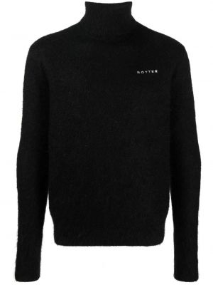 Плетен пуловер Botter черно