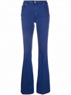 Pantalones de cintura alta Love Moschino azul