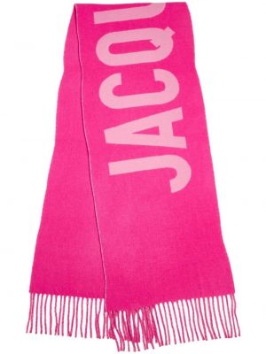 Schal mit print Jacquemus pink