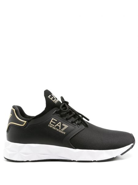 Örgü baskılı sneaker Ea7 Emporio Armani siyah