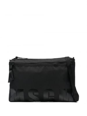 Чанта с принт Msgm черно