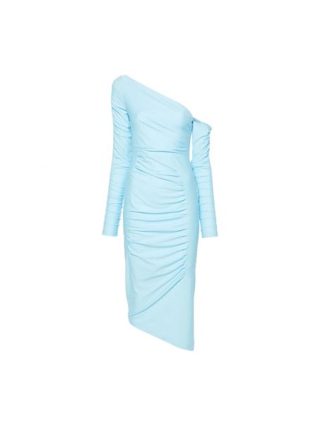 Niebieska sukienka midi Gauge81