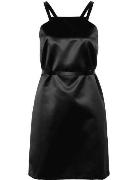 Satenska mini haljina Patou crna