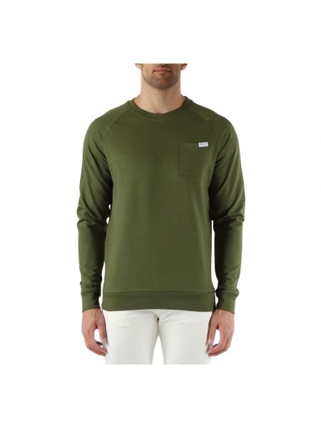 Sweatshirt mit rundhalsausschnitt mit taschen Aquascutum grün
