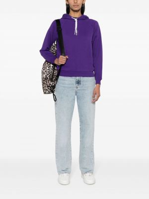 Siuvinėtas pledas vilnonis polo marškinėliai Polo Ralph Lauren violetinė