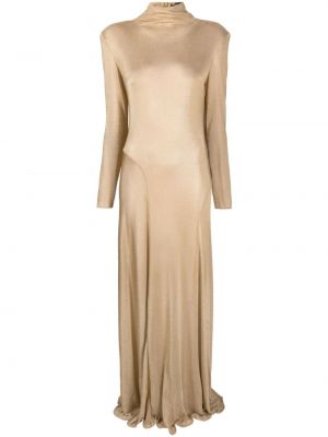 Priehľadné večerné šaty Tom Ford zlatá