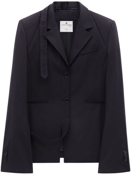 Uld blazer Courreges sort